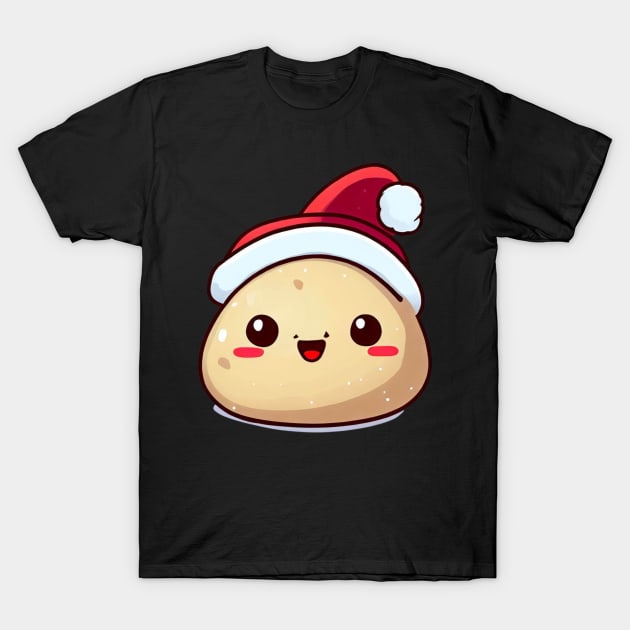 Potatoes wearing santa hat T-Shirt by madani04